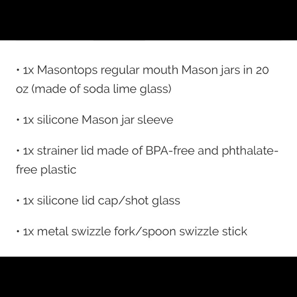 Masontops Mason jar cocktail shaker kit - Picture 6 of 6